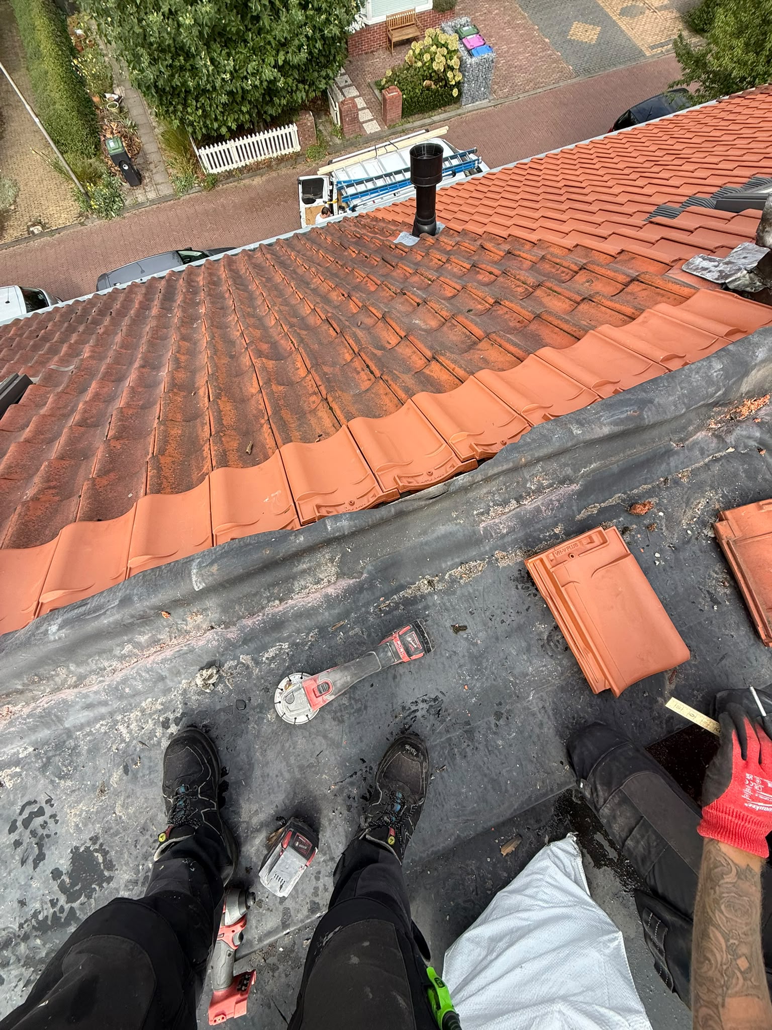 Nokvorsten tijdens professionele renovatie